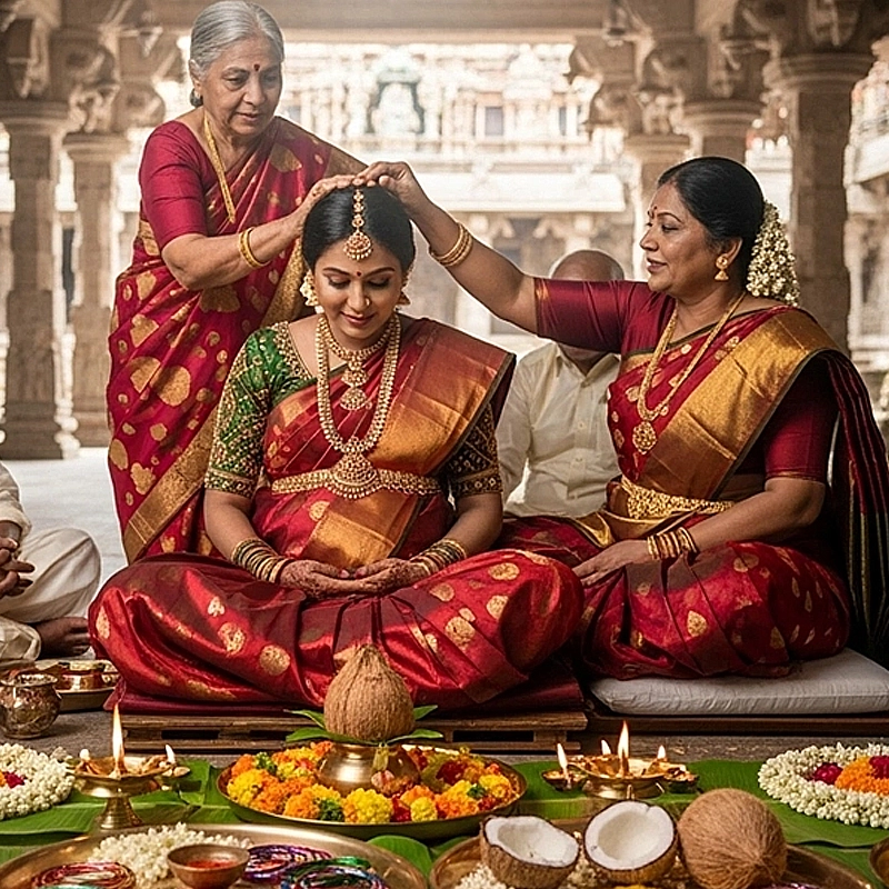 Our baby shower planner designing elegant decor themes, rituals, & guest arrangements  in Trichy