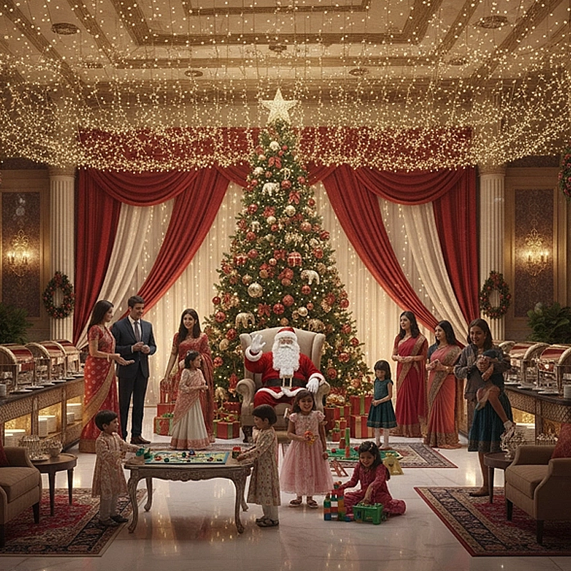 Trichy Event Management Christmas event planner creating festive decor, lighting, & joyful celebrations