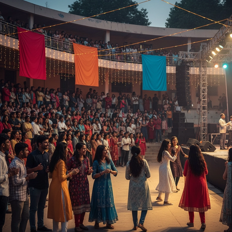 Trichy Event Management college event planner handling stage decor, lighting, performances