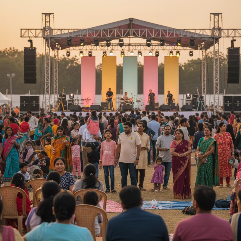 Trichy Event Management community event planner coordinating large gatherings, decor, seatings