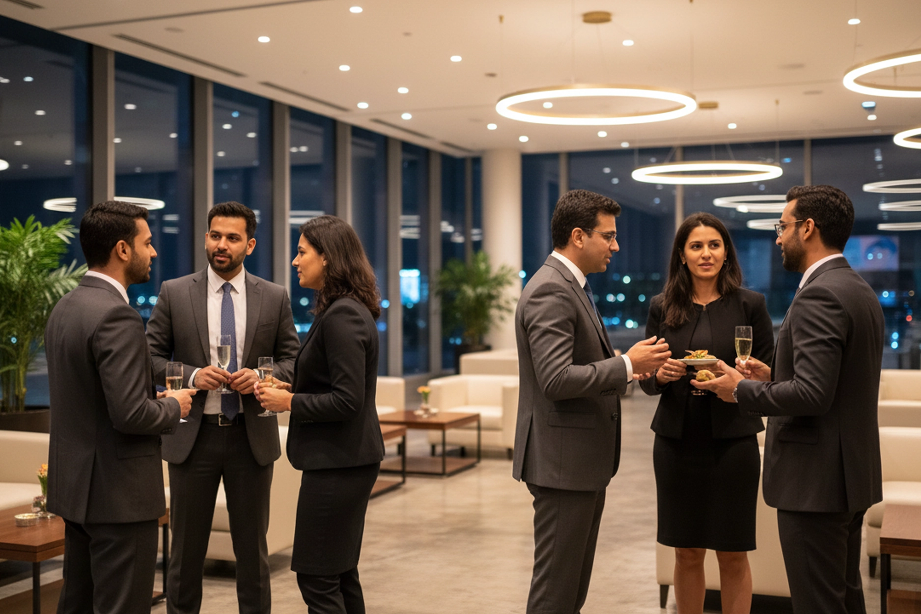 Corporate Hall Managers Handling Event Setup & Coordination