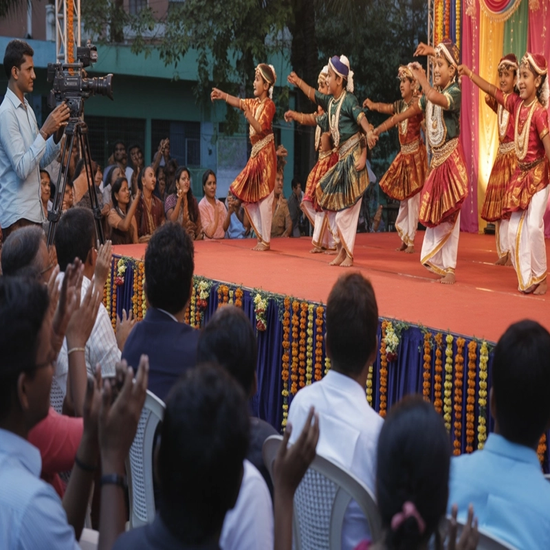 Trichy Event Management college event planner handling stage decor, lighting, performances