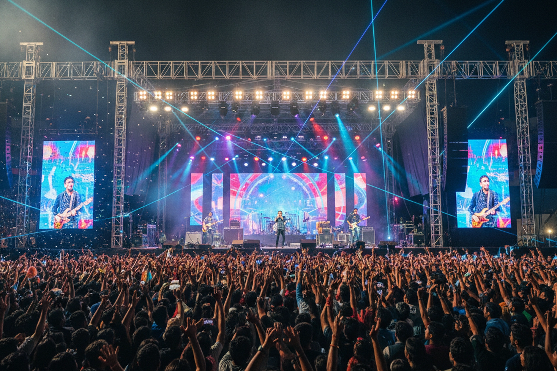 Trichy live celebration concert with stage performances sound systems & audience energy