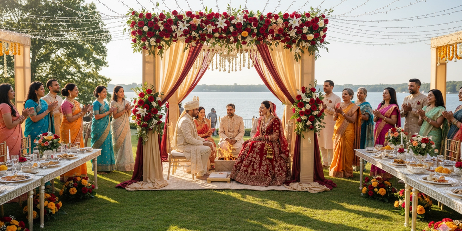 End-to-end wedding coordination team managing decor, catering, stage setup & guest services smoothly